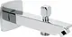 Moravia MS 23 C Concealed Bottom Outlet with Diverter, Glossy Chrome, 11 cm, Square Cover - Image 2