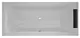 Duravit Havana 800680 Bathtub 180 × 80 × 42 cm, Center Drain with Pillow, Front Panel Only with Frame, White - Image 2