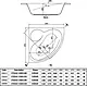 Ideal Standard Stream G8813 Bathtub 140 × 140 cm, Front Panel Only with Frame, White - Image 2