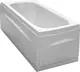 El Tib Vienna Bathtub 120 × 70 cm with Frame, 120 cm Front Panel and 70 cm Side Panel, Without Seat, Pergamon - Image 6
