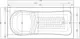 El Tib Marseille Bathtub with Seat 170 × 80 cm, Large Front Panel + Small Side Panel, Pergamon - Image 5