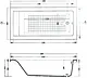 بانيو طوكيو 180 × 80 سم من الطيب - بانيو بدون جوانب ( البانيو يركب قبل السيراميك) برجامون - صورة 4