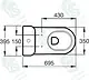 Ideal Standard Tonic P-Trap Toilet, Pergamon, with Soft-Close Toilet Seat & Cover, Cistern with Mechanism, Internal Bidet Spray and Fixing Set - Image 3