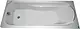 Mirage Milano Bathtub 150 × 70 cm with Large Front Panel + 2 Small Side Panels, White - Image 4