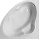 Duravit Mallorca 800121 Bathtub 130 × 130 × 45 cm, Built-in (Before Tiling), Pergamon - Image 1