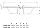 Duravit Tampa 800109 Bathtub 140 × 140 × 42.5 cm, Built-in without Panels — Pergamon - Image 3