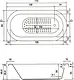 El Tib Cairo Bathtub 170 × 80 cm, Built-in (Before Tiling), Pergamon - Image 4