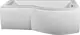 El Tib Canada Bathtub (Right/Left) 170 × 90 cm with Large Front Panel + Small Side Panel, White - Image 2