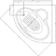 El Tib Marbella Round Corner Bathtub 150 × 150 cm, without Panels (Built-in), Pergamon - Image 4