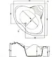 El Tib Victoria Bathtub 130 × 130 cm, Circular Panel and Frame, Pergamon - Image 4