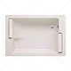 Duravit Florence 800460 Bathtub 196 × 136 × 45.5 cm with Pillows, Large Front Panel + Small Side Panel, White - Image 4