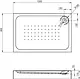 Sanipure Simplici 0010180 Rectangular Shower Tray without Panel 120 × 80 cm, Pergamon - Image 2