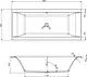 Sanipure Navi 0010009 Bathtub 180 × 80 cm, Built-in, Pergamon - Image 5