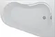 Sanipure Look 0010040 Left Hand Bathtub 150 × 100 cm, Circular Side Panel and Frame, White - Image 3