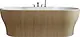 Sanipure Grace 0010019 One-Piece Bathtub with Panel 90 × 190 cm, Canary Oak (00100193601) - Image 4