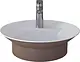 Sanipure Mago Countertop Basin 0016008 without Overflow with Mixer Hole 42.2 × 42.2 cm — Mocha (001600825) - Image 8