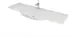 Sanipure Capsule Wall-Hung Solid Surface Basin 0016032, 150 × 48 cm with 2 Towel Holders 20 cm, Mixer Hole and without Overflow — Grey (001603205) - Image 2