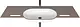 Sanipure Capsule Wall-Hung Solid Surface Basin 0016032, 150 × 48 cm with 2 Towel Holders 20 cm, Mixer Hole and without Overflow — Grey (001603205) - Image 5