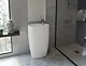 Sanipure Gardner Floor Basin 90 × 57 × 44 cm with Overflow, White - Image 5