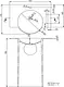 Sanipure Rondella One-Piece Freestanding Floor Basin 0016029, 90 × 70 × 54.5 cm, without Overflow, with 17 cm Towel Holder — Grey (001602905) - Image 3