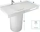 Sanipure Tondo One-Piece Freestanding Floor Basin 0016033 Size 90 × 115 × 60 cm without Overflow with 30 cm Towel Holder — Mocha (001603325) - Image 3