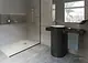 Sanipure Provo One-Piece Freestanding Floor Basin 0016004, 90 × 115 × 53 cm, without Overflow, Integrated Towel Holder, Grey (001600405) - Image 2