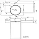 Sanipure Provo One-Piece Freestanding Floor Basin 0016004, 90 × 115 × 53 cm, without Overflow, Integrated Towel Holder, Grey (001600405) - Image 3