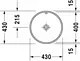 Duravit Architec Round Under-Counter Basin 046840, 43 cm, White - Pergamon - Image 4