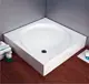 حمام قدم مربع بالجانب دائرى من الداخل كود 820242 مقاس 80 × 80 سم إرتفاع 18.5 سم من ديورافيت - الوان - صورة 3