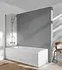 Duravit 805889 Bathtub 180 × 80 × 40 cm, with Large Front Panel + 2 Small Side Panels, White - Image 4