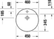 Duravit Vitram 266246 Countertop Basin with Mixer Hole 46 cm, Matte Black - Image 2