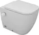 Sanipure Magnus Mini Toilet, Pergamon with Hydrojet Internal Bidet Spray, Toilet Seat & Cover and Fixing Set - Image 1