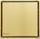 Pura FDS-61-15G Shower Drain Cover, Glossy Gold, 15 × 15 cm, 304 Stainless Steel, 1 mm Thickness, Dual Face (Stainless/Tile-in) - Image 2