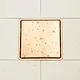 Pura FDS-61-15RG Stainless Steel 304 Floor Drain Cover 15 × 15 cm, 1 mm Thickness, Dual Face (Stainless/Ceramic) — Glossy Rose Gold - Image 1