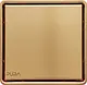 Pura FDS-61-15RG Stainless Steel 304 Floor Drain Cover 15 × 15 cm, 1 mm Thickness, Dual Face (Stainless/Ceramic) — Glossy Rose Gold - Image 2