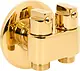 Moravia S 35 G Angle Valve with Cover, 2 Outlets, Ceramic Half-Turn, Glossy Gold - Image 2