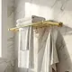Infinity IN 3520 G Rectangular Quadruple Towel Holder, Glossy Gold, 60 cm with 7 Hooks - Image 1
