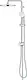 Grohe Tempesta 250 2 × 1 Shower Column, Chrome 26980001, 25 cm Shower Head and 3-Function Handset with Thermal Hose - Image 3