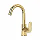 BGI Eco 1017G Medium Basin Mixer, Glossy Gold, Height 28 cm - Image 2