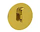 BGI 1016 G Eco Plus 2-Way Concealed Bath Mixer with Body, Plate, Handle and Touch Diverter, Glossy Gold - Image 2