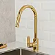BGI Berlin 3192G Pull-Out Kitchen Mixer, Round Spout 39 cm Height, Glossy Gold - Image 3
