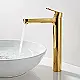 BGI Eco Plus Long 1021HG Tall Basin Mixer, 28 cm Height, Glossy Gold - Image 1