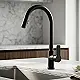 Global Standard Sky Pull-Out Kitchen Mixer GS L 1110-BP, Matte Black, 2-Function Head, Height 42 cm - Image 1