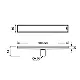 Pura DL-61-50V Shower Drain 50 cm, 1 mm Thickness with Stainless Steel Perforated Cover, Chrome - Image 2