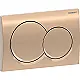 Geberit Alpha 01 Round Concealed Cistern Flush Plate, Matte Rose Gold, 115035QA1 - Image 2