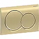 Geberit Alpha 01 Round Concealed Cistern Actuator Plate, Matte Gold 115035QE1 - Image 2
