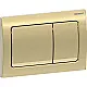 Geberit Alpha 01 Concealed Cistern Flush Plate, Square, Matte Gold, 115055QE1 - Image 2