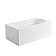 Houses New Milano Seamless Bathtub 150 × 70 cm, One-Piece with Side Panel, White - Image 3