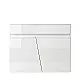 Bordium Duvo Flex F-60CM-02-102 Wall-Hung Bathroom Vanity Unit, White, 60 cm, 2 Doors