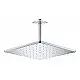 Grohe Mono 310 Cube 26566000 Square Shower Head with Ceiling Outlet, Glossy Chrome, 31 cm Head, 14 cm Outlet - Image 1